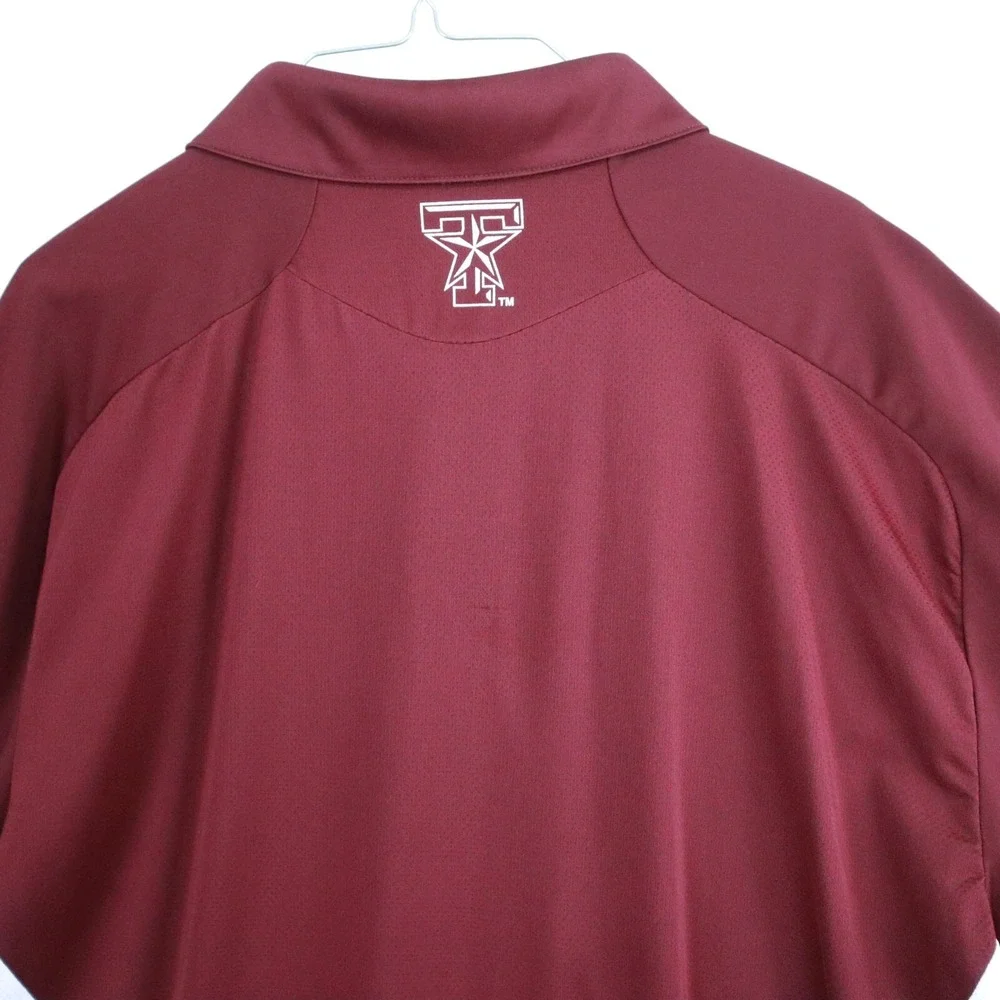 Texas A&M Aggies Polo Shirt Mens XL Adidas‎ Adizero Climalite Golf Short Sleeve
